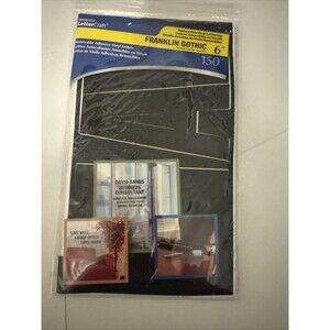 Westcott LetterCraft 6" Vinyl Removable Letter Number Stickers, Franklin Gothic